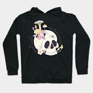 Dead Inside but Still Groovy Funny Cute Dark Hoodie